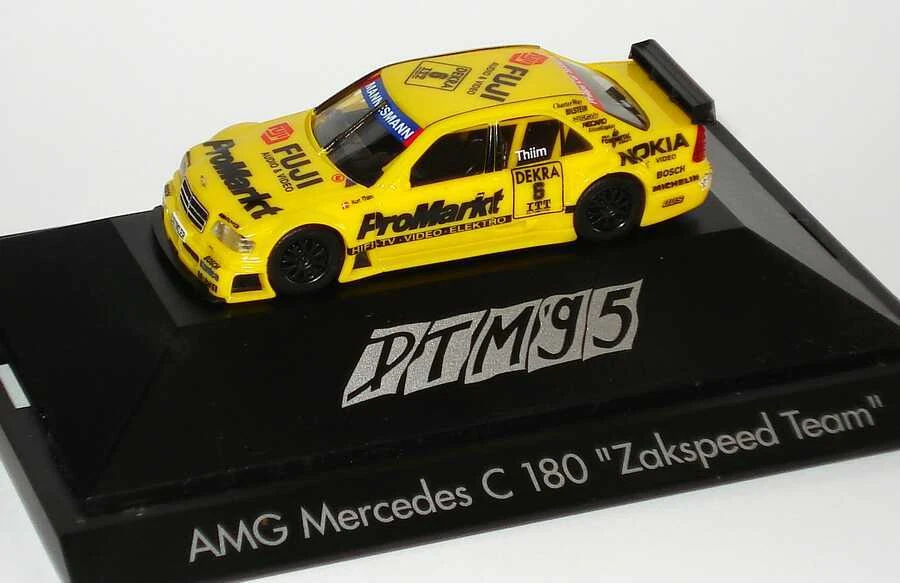 1:87 Mercedes-Benz C-Class DTM 1995 Zakspeed ProMarkt 6 Kurt Thiim Herpa 036672 - Image 1 of 1