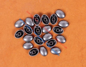 50x Antik Silber Schnell Oval Metall Nieten Nieten Set für Tasche Gürtel Schuhe Conchos - Bild 1 von 10