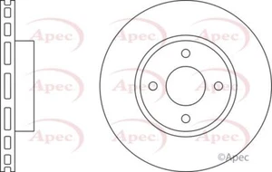 Brake Disc Front Vented Braking 283mm Diameter Fits Ford Sierra APEC DSK2492 - Picture 1 of 5