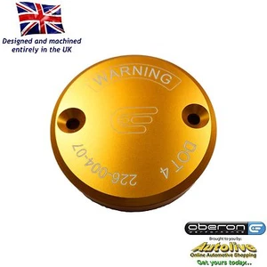 RES-0004-GOLD Oberon Performance Gold Ducati Front Brake Reservoir Cap - Picture 1 of 2