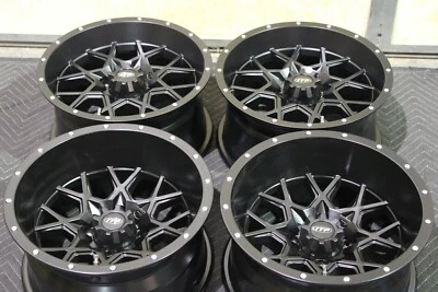 SUZUKI KING QUAD 400 14" ITP HURRICANE RODAS ATV ALUMÍNIO PRETO (CONJUNTO 4) SRA1CA - Imagem 1 de 3