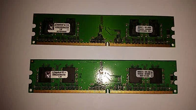 Kingston 512MB (2x256mb) pc2-4200 240 pin DIMM desktop Memory DDR2 - Image 1 of 3