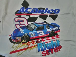 AC Delco Steve park' #3 'The Right Setup' White T-shirt XL Vintage NASCAR... - Picture 1 of 4
