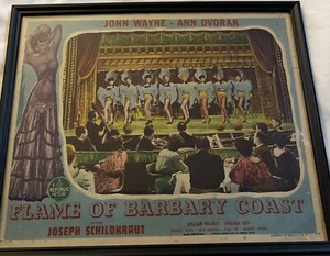 FLAME OF BARBARY COAST original LOBBY CARD (11x14) Joseph Schildkraut - 1945