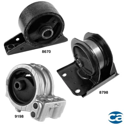 Soportes de motor delanteros, traseros y derechos para Eagle Talon 98-95 2,0 L MT Foto 1 de 4