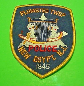 PARCHE POLICIAL PLUMSTED TWSP NUEVO EGIPTO NUEVA CAMISETA 1845 NJ 5 1/4" - Imagen 1 de 1
