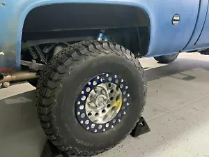 4 - EAGLE SIMULATED BEADLOCK RINGS FOR 102 185 195 16" INCH WHEELS RIMS BLUE - Picture 1 of 5