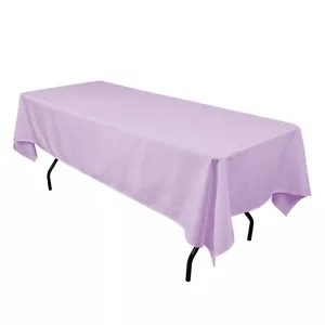 60"x120” Rectangular Polyester Tablecloth – Elegant, Durable & Ideal for Event - Picture 1 of 45