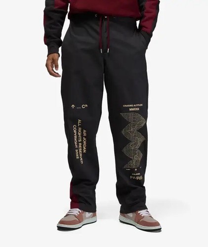 Pantaloni Nike Air Jordan Flight Heritage neri PSG DV1609 045 taglia XS 25 5 29