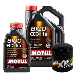 6L Motul 8100 ECO-LITE 5W30 Wix XP Filter Engine Motor Oil Change Kit API SP-RC - Picture 1 of 1