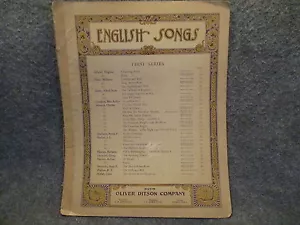 Vintage The Nightingales Trill erste Serie Noten Oliver Ditson Company - Bild 1 von 3