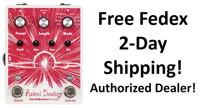 New EarthQuaker Devices Astral Destiny Octave Reverb Guitar Effects Pedal - Image 1 of 4