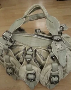 Designer Bracker & Emden London Leder Tasche mit Swarovski ca. L42xH30xT19cm - Bild 1 von 12