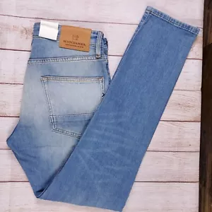 NEW Scotch & Soda Amsterdam Ralston Indigo Slim Fit Jeans 32x32 (Fit 31x31) - Picture 1 of 22