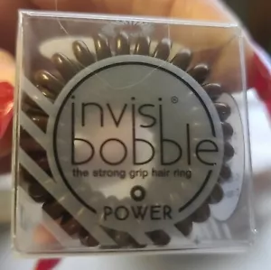 INVISIBOBBLE POWER Extra Strong Grip Hair Ring 3 pc NIB - Pretzel Brown - Picture 1 of 5