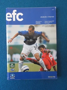 Everton v Villarreal Champions League Programme 9/8/05 - Picture 1 of 1
