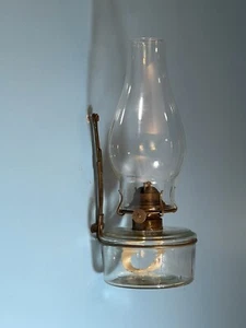 Vintage Working P&A Eagle Oil Lamp with Primitive Wall Mount Bracket Farmhouse - Picture 1 of 17