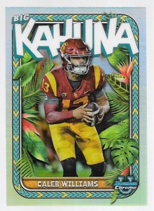 Caleb Williams 2023 Bowman Chrome University Big Kahuna Case Hit TBK-1 USC