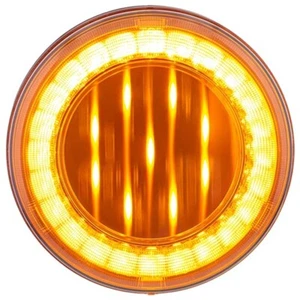 4 Inch Round 33 LED X Series P/T/C Light - Amber LED/ Amber Lens - Bild 1 von 4