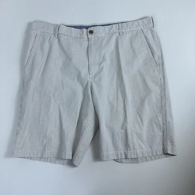 Pantalones Cortos Para Hombre IZOD GOLF Talla 42 Seersucker Rayas Beige Entrepierna 10 Informales Foto 1 de 4