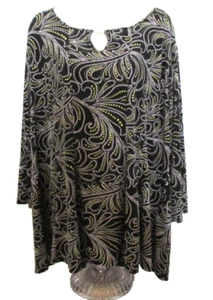 EST. Tunika Karriere Bluse Damen 22-24W schwarz weiß & gelb von 1946 - Bild 1 von 7