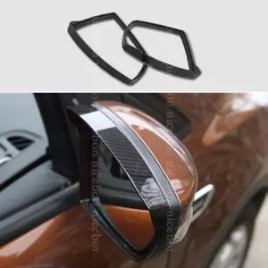 Carbon fiber color Mirror Rain Visor Guard Cover Fit for Focus RS ST 2012-2018 - Picture 1 of 5