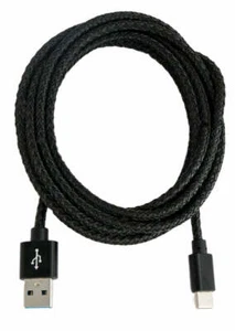 USB 3.1 Cable 2 M Type C Plug To 3.0 Type A Plug Adapter Braided Black - Zdjęcie 1 z 4