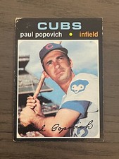 1971 Topps Paul Popovich #726 Chicago Cubs High Number (B)