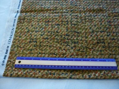 Covington cotton decorating fabric -blended green & brown design 34" x 54" - Image 1 of 3