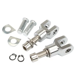 Clavijas de pie 29 mm reposapiés montaje horquilla cromada para Harley Softail Touring FXST - Imagen 1 de 6