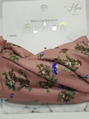 Hive and Co. Multi Use Bandeau - faixa de cabeça, lenço de pescoço, máscara facial, scrunchie  - Imagem 1 de 2