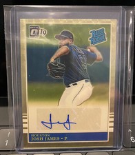 Josh James 2019 Donruss Optic RATED ROOKIE AUTOGRAPH Gold Vinyl 1/1