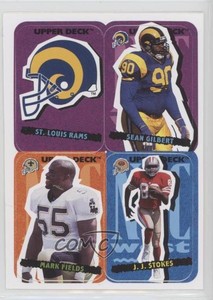 1995 Collector's Choice Update Stick-Ums Sean Gilbert Mark Fields #38 Rookie RC