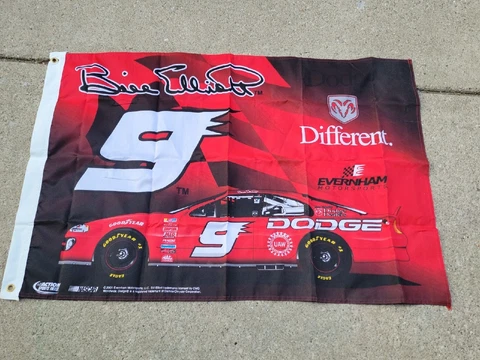 VINTAGE BILL ELLIOTT #9 DODGE FLAG 28" X 42" Cover