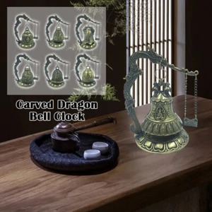 1PCS Fengshui Excellent Tibet Dragon Buddha Bell Dragon Bell Clock Home Decor - Picture 1 of 33