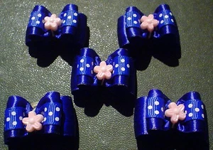 Preciosos arcos de aseo de perros azul oscuro rosa acrílico centro de flores - Imagen 1 de 1