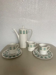 Myott Vintage Concorde Coffee pot, 2 x coffee cup trios & Milk jug - Picture 1 of 6