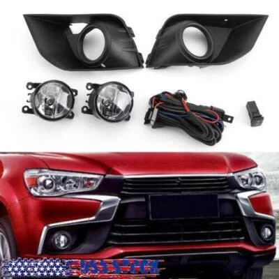 Front Bumper Fog Light Kit For Mitsubishi Outlander Sport ASX RVR 2016-2018  .. Foto 1 de 4