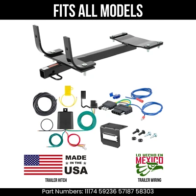 Enganche de remolque para BMW 325xi 01-05 + cableado de 5 pines para todos los modelos Curt 11174 59236 Foto 1 de 4