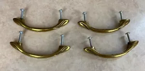 Amerock #1332-1 Brass Drawer/Door Pulls Lot Of 4 USED - Picture 1 of 5