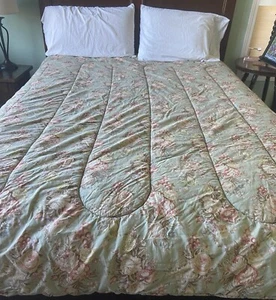 Ralph Lauren Home Full/Queen Comforter Charlotte Floral Sage Green Down Cottage - Picture 1 of 5