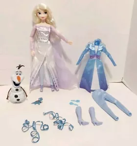 SCHÖN! Disney Store Classic Story Prinzessin Modepuppe mit Olaf & Outfit: ELSA - Bild 1 von 6