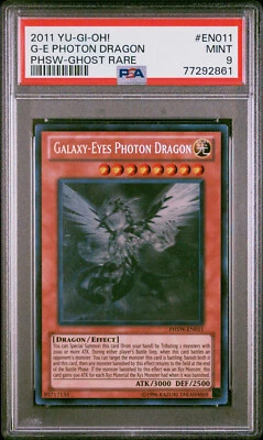 Yugioh Galaxy-Eyes Photon Dragon PHSW-EN011 Ghost Rare PSA 9 - Image 1 of 2