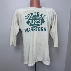 Vintage 1960s Central Warriors Football Jersey 60s Champion Memphis High School - Picture 1 of 11