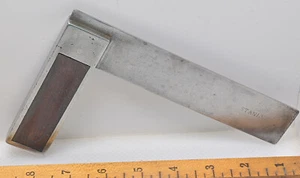 ✨Vintage 6" Stanley № 10 Type 2 Rosewood & Steel Try Square (INV R120) - Picture 1 of 3