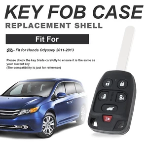 6 Buttons Key Fob Cover Case Fit for Honda Odyssey 2011 2012 2013 (N5F-A04TAA) - Picture 1 of 9