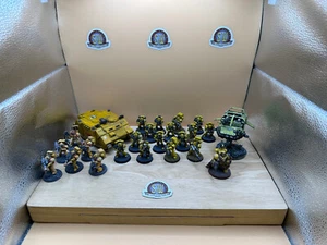 40K Space Marine Imperial Fists Army Warhammer Games Workshop Firstborn Rhino GW - Picture 1 of 8