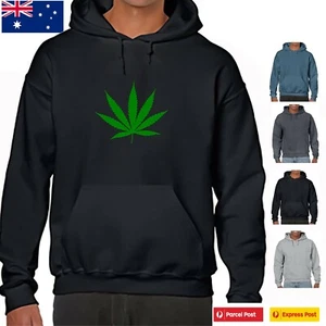 Marijuana pot Leaf Ganja Grass Dope Funny Hoodies slogan Men's Unisex Hoodie - Picture 1 of 6