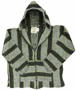 Baja Hoodie, Herren Reißverschluss grau & limette brandneu mit Etikett - Bild 1 von 3