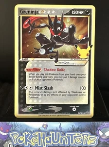 Pokemon Card Greninja Gold Star SWSH144 Celebrations Black Star Promo L/P - Picture 1 of 3